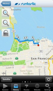 Runtastic App - Ansicht der Map | Quelle: Runtastic