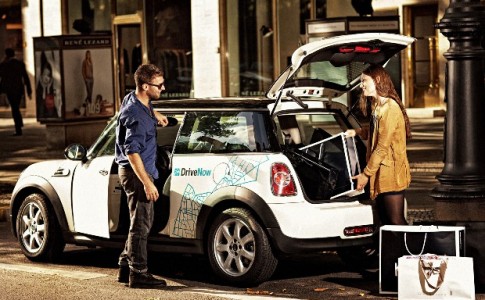 Ein Mini von DriveNow im "Einsatz" (Bild: DriveNow)