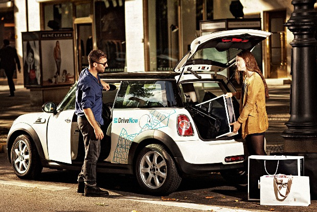 Ein Mini von DriveNow im "Einsatz" (Bild: DriveNow)