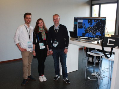 Joris Clement, Vanessa Opladen und Christoph David Schneider präsentierten die Startupmap.