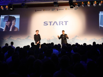 Eröffnung des Start Summit 2015.